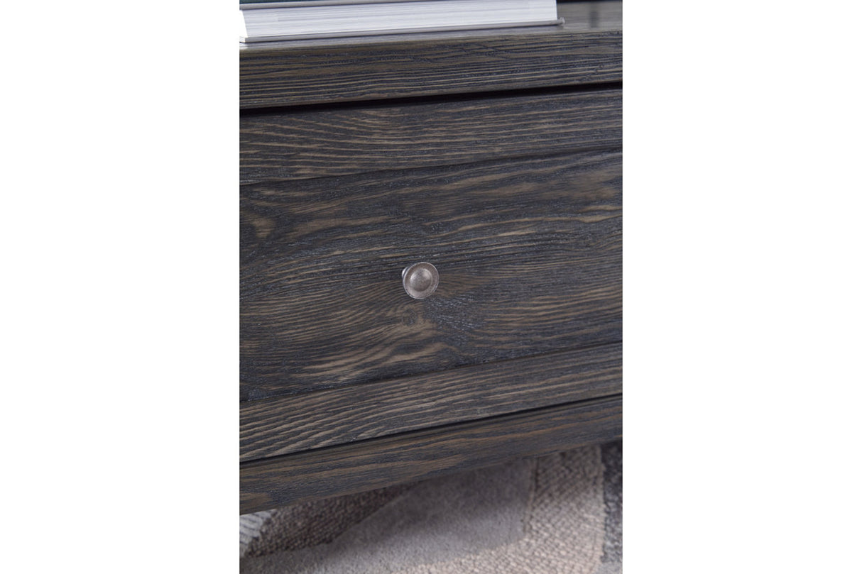 Todoe Dark Gray Coffee Table with Lift Top from Ashley - Luna Furniture