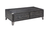 Todoe Dark Gray Coffee Table with Lift Top from Ashley - Luna Furniture