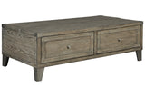 Chazney Rustic Brown Coffee Table with Lift Top from Ashley - Luna Furniture