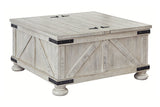 Carynhurst Whitewash Coffee Table from Ashley - Luna Furniture