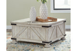 Carynhurst Whitewash Coffee Table from Ashley - Luna Furniture