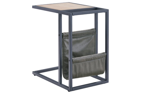 Freslowe Light Brown/Black Chairside End Table -  Ashley - Luna Furniture