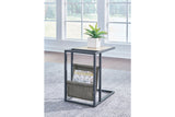 Freslowe Light Brown/Black Chairside End Table -  Ashley - Luna Furniture