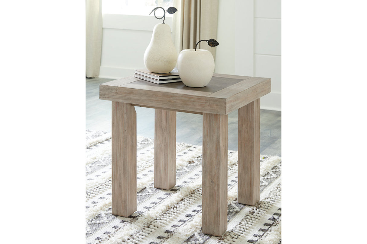 Hennington Light Brown End Table from Ashley - Luna Furniture