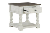 Havalance White/Gray End Table from Ashley - Luna Furniture