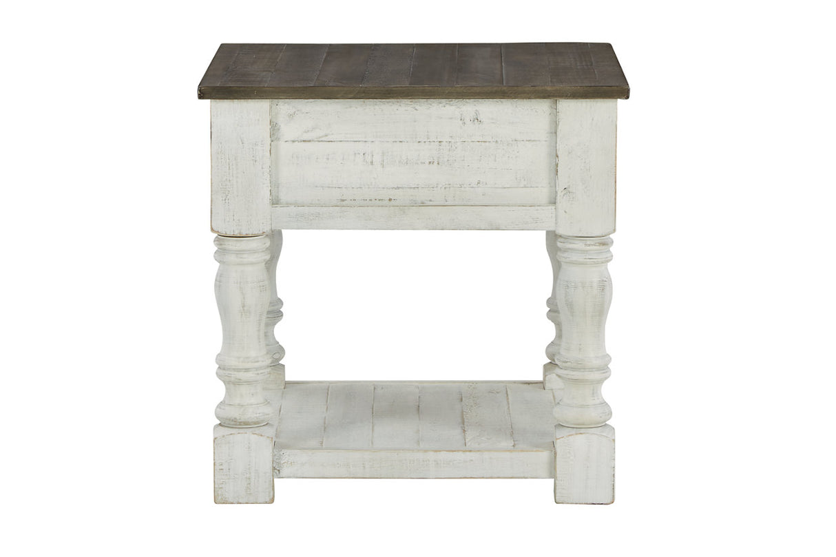 Havalance White/Gray End Table from Ashley - Luna Furniture