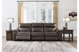 Salvatore Chocolate 3-Piece Power Reclining Sofa from Ashley - Luna Furniture