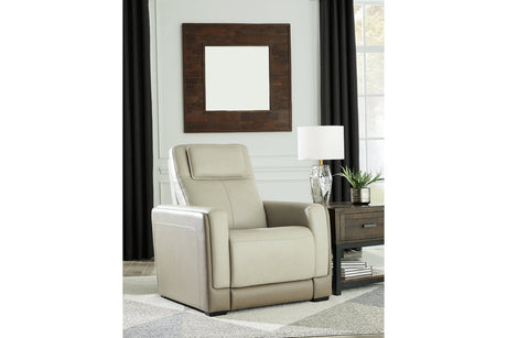 Battleville Almond Power Recliner from Ashley - Luna Furniture