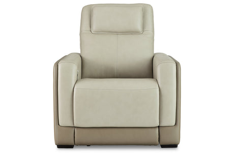 Battleville Almond Power Recliner from Ashley - Luna Furniture