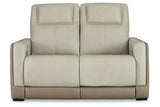 Battleville Almond Power Reclining Loveseat from Ashley - Luna Furniture