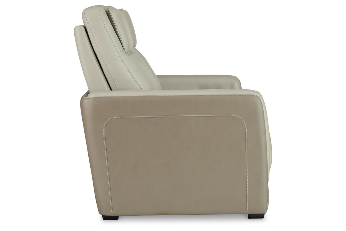 Battleville Almond Power Reclining Loveseat from Ashley - Luna Furniture