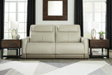 Battleville Almond Power Reclining Sofa from Ashley - Luna Furniture