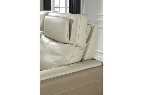 Battleville Almond Power Reclining Sofa from Ashley - Luna Furniture