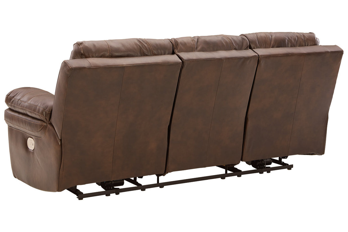 Edmar Chocolate Power Reclining Sofa -  - Luna Furniture