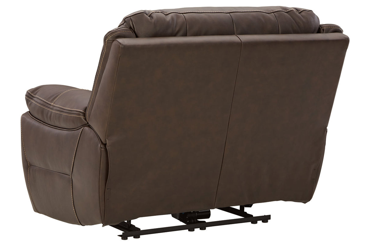 Dunleith Chocolate Power Recliner -  - Luna Furniture