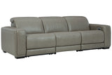 Correze Gray 3-Piece Power Reclining Sofa -  Ashley - Luna Furniture