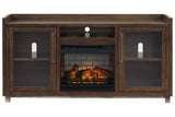 Starmore Brown 70" TV Stand with Electric Fireplace -  Ashley - Luna Furniture