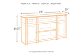 Harpan Reddish Brown 72" TV Stand -  - Luna Furniture