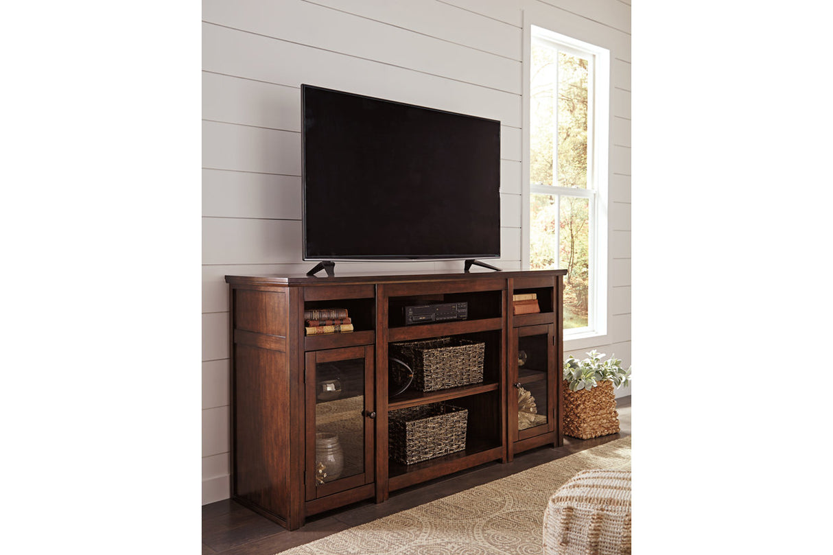 Harpan Reddish Brown 72" TV Stand -  - Luna Furniture