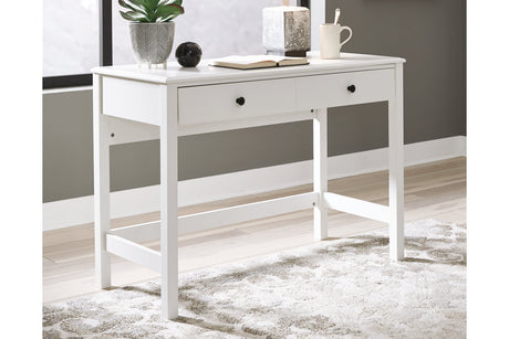 Othello White Home Office Desk from Ashley - Luna Furniture