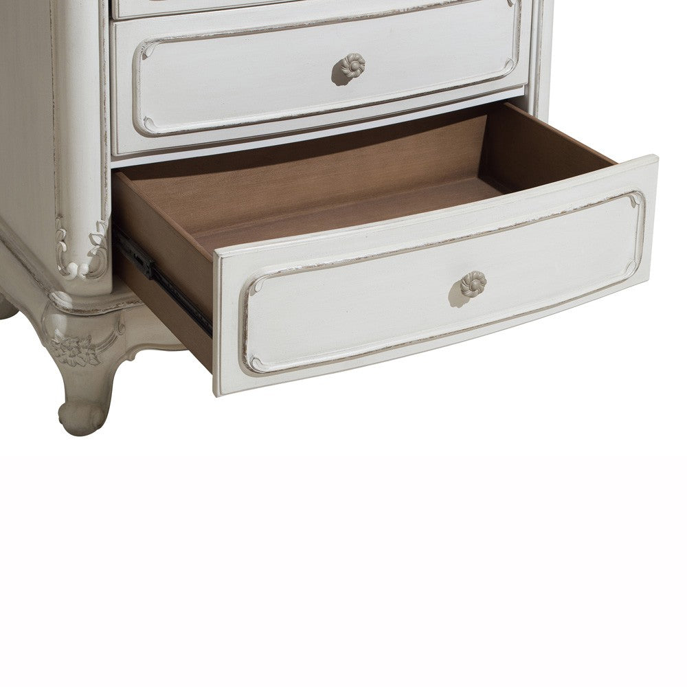 Cinderella Antique White Chest