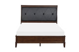 Cotterill Cherry Full Upholstered Panel Bed from Homelegance - Luna Furniture