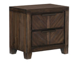 Parnel Rustic Cherry Panel Bedroom Set