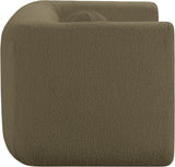 Abbington Boucle Fabric Chair Olive from Meridian - Luna Furniture