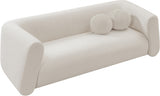 Abbington Boucle Fabric Sofa Cream from Meridian - Luna Furniture