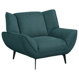 Acton 3-piece Upholstered Flared Arm Sofa Set Teal Blue from Coaster - Luna Furniture