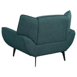 Acton 3-piece Upholstered Flared Arm Sofa Set Teal Blue from Coaster - Luna Furniture