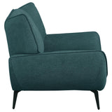 Acton 3-piece Upholstered Flared Arm Sofa Set Teal Blue from Coaster - Luna Furniture