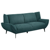 Acton 3-piece Upholstered Flared Arm Sofa Set Teal Blue from Coaster - Luna Furniture