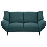 Acton 3-piece Upholstered Flared Arm Sofa Set Teal Blue from Coaster - Luna Furniture