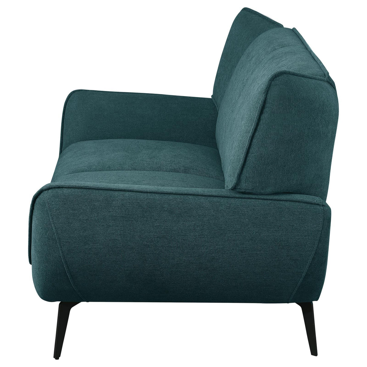 Acton Upholstered Flared Arm Loveseat Teal Blue from Coaster - Luna Furniture