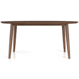 Ada Mid Century Modern Style Solid Wood Walnut Oval Dining Table Walnut - AFC00063 - Luna Furniture