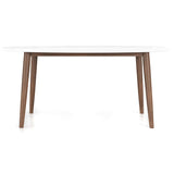 Ada Mid Century Modern Style Solid Wood Walnut Oval Dining Table Walnut - AFC00063 - Luna Furniture