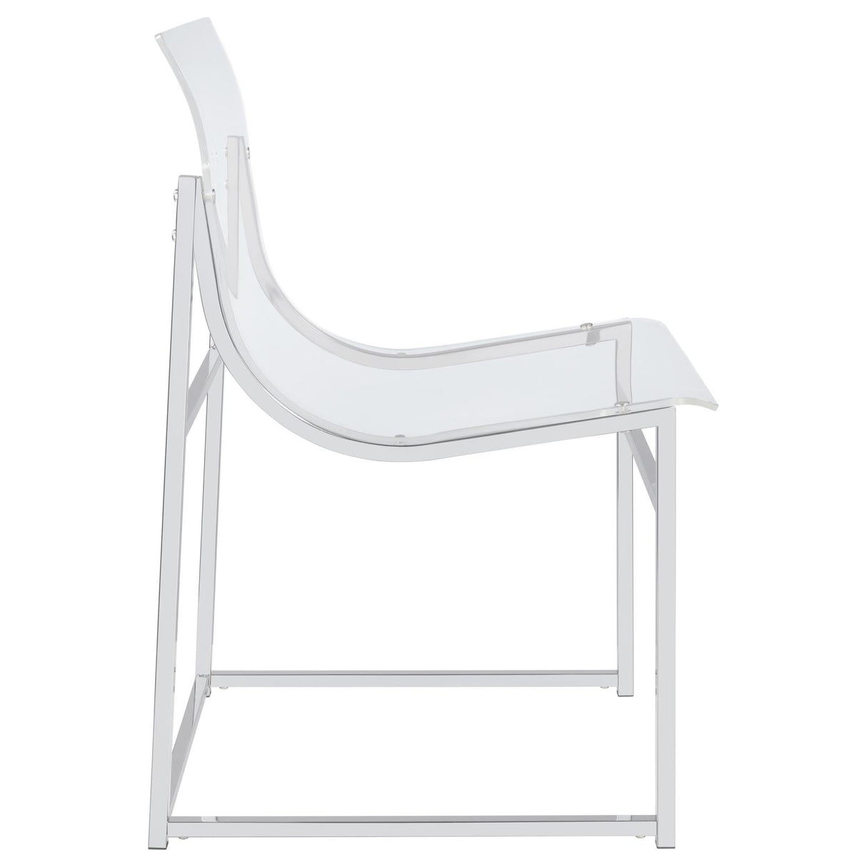 Adino Acrylic Dining Side Chair Clear and Chrome (Set of 2) - 121182 - Luna Furniture