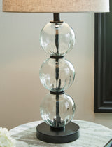 Airbal Clear/Black Table Lamp from Ashley - Luna Furniture