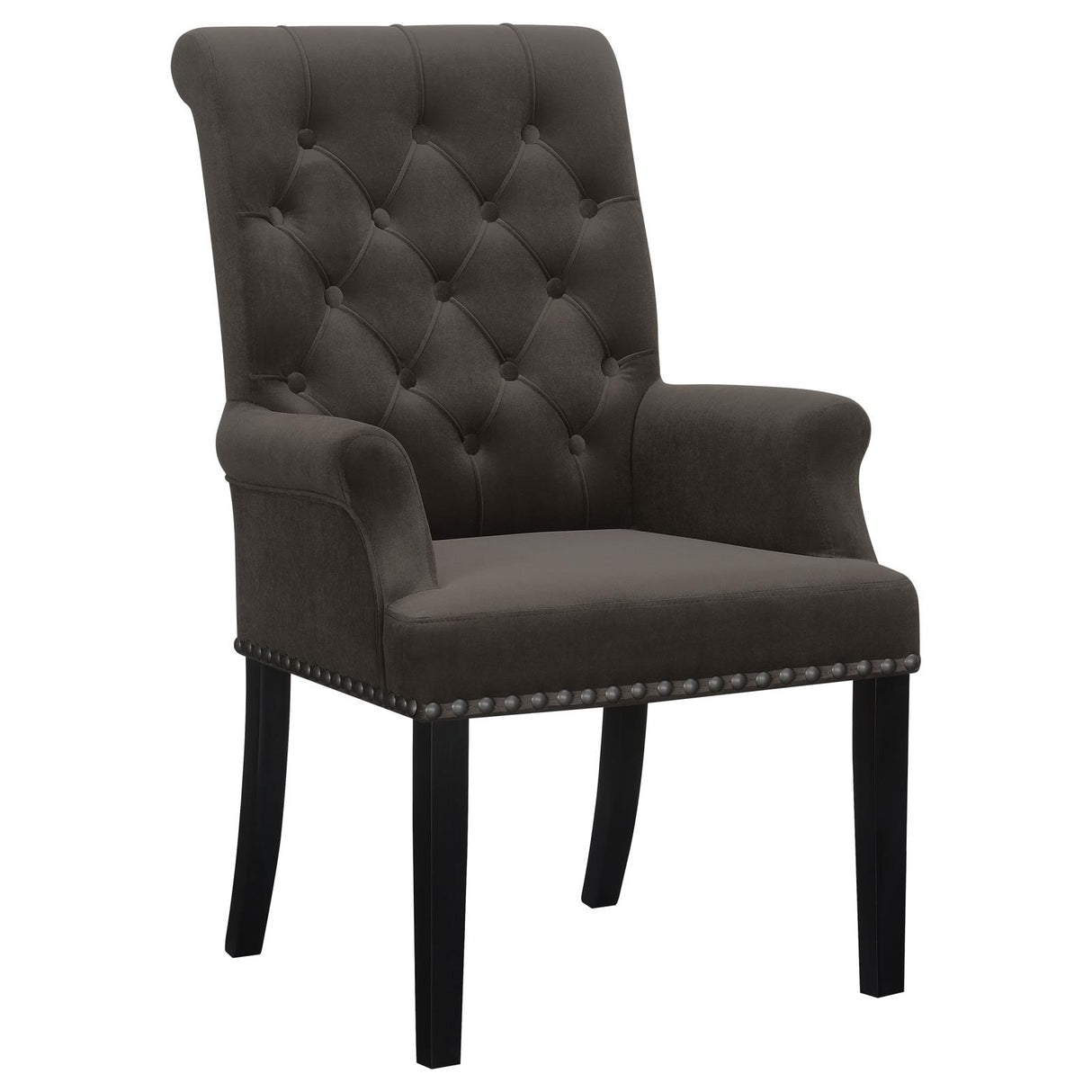 Alana Upholstered Tufted Arm Chair with Nailhead Trim from Coaster - Luna Furniture