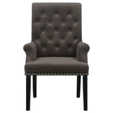 Alana Upholstered Tufted Arm Chair with Nailhead Trim from Coaster - Luna Furniture