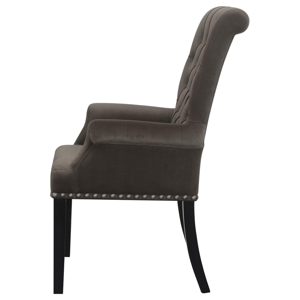 Alana Upholstered Tufted Arm Chair with Nailhead Trim from Coaster - Luna Furniture