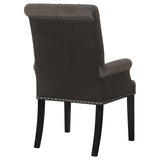 Alana Upholstered Tufted Arm Chair with Nailhead Trim from Coaster - Luna Furniture