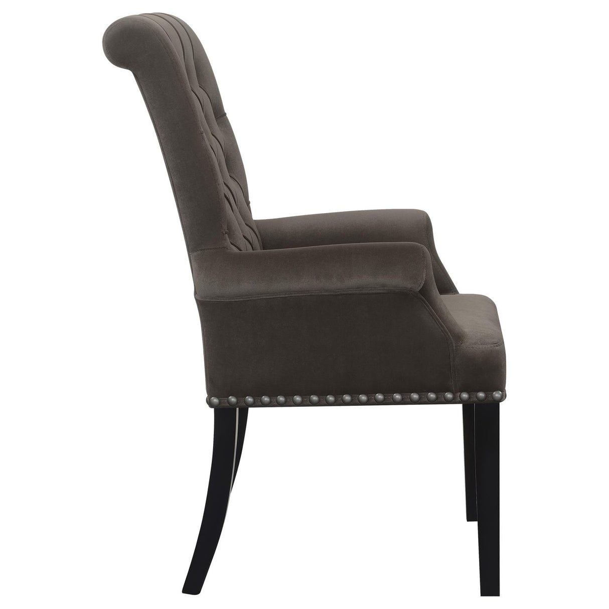 Alana Upholstered Tufted Arm Chair with Nailhead Trim from Coaster - Luna Furniture