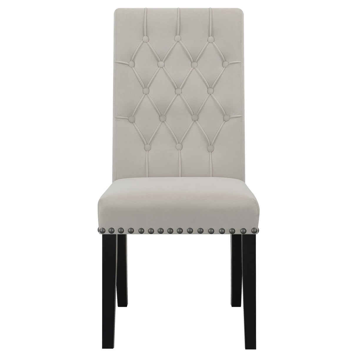 Alana Upholstered Tufted Side Chairs with Nailhead Trim, Set of 2 from Coaster - Luna Furniture