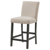 Alba Boucle Upholstered Counter Height Dining Chair Beige and Charcoal Grey (Set of 2) - 123129 - Luna Furniture