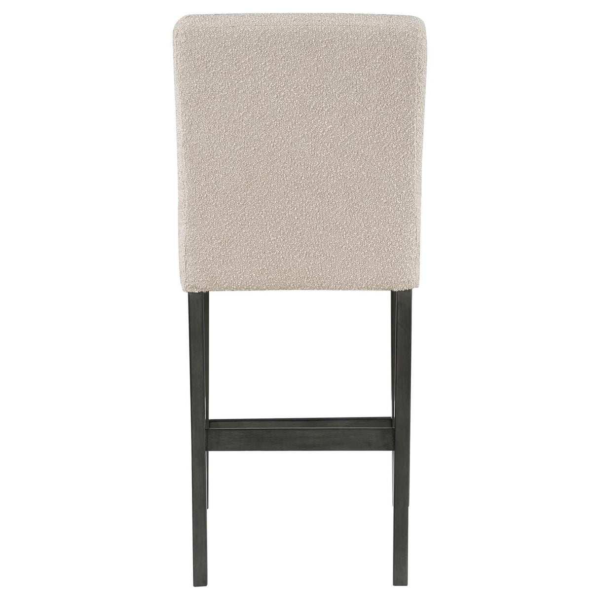 Alba Boucle Upholstered Counter Height Dining Chair Beige and Charcoal Grey (Set of 2) - 123129 - Luna Furniture