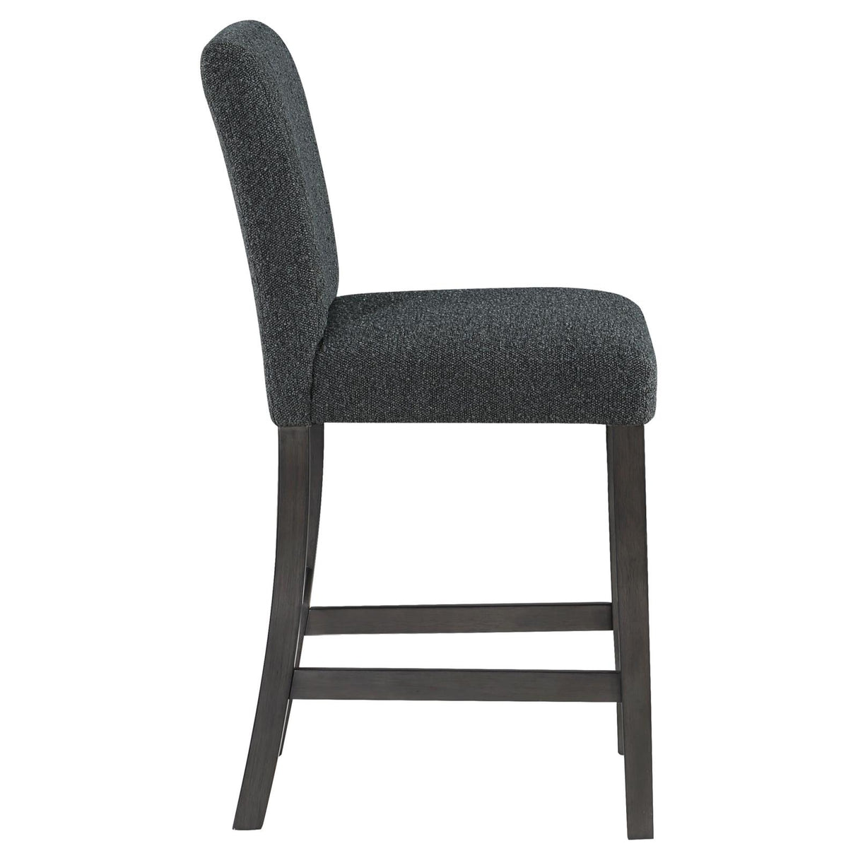 Alba Boucle Upholstered Counter Height Dining Chair Black and Charcoal Grey (Set of 2) from Coaster - Luna Furniture