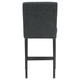 Alba Boucle Upholstered Counter Height Dining Chair Black and Charcoal Grey (Set of 2) from Coaster - Luna Furniture