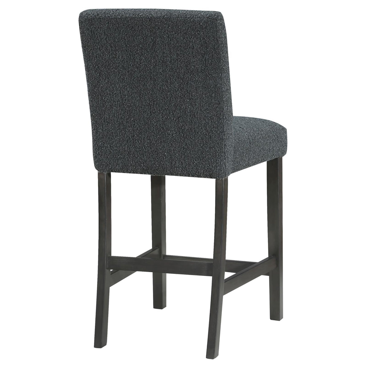 Alba Boucle Upholstered Counter Height Dining Chair Black and Charcoal Grey (Set of 2) from Coaster - Luna Furniture